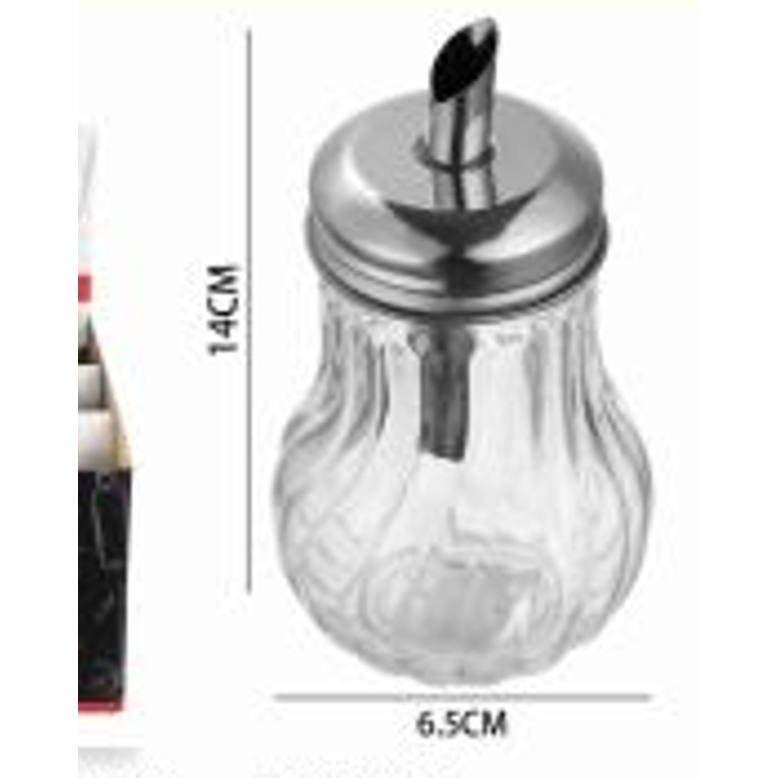 Frasco de Vidrio para Condimentos con Vertedor, 140 ml - Imagen 3