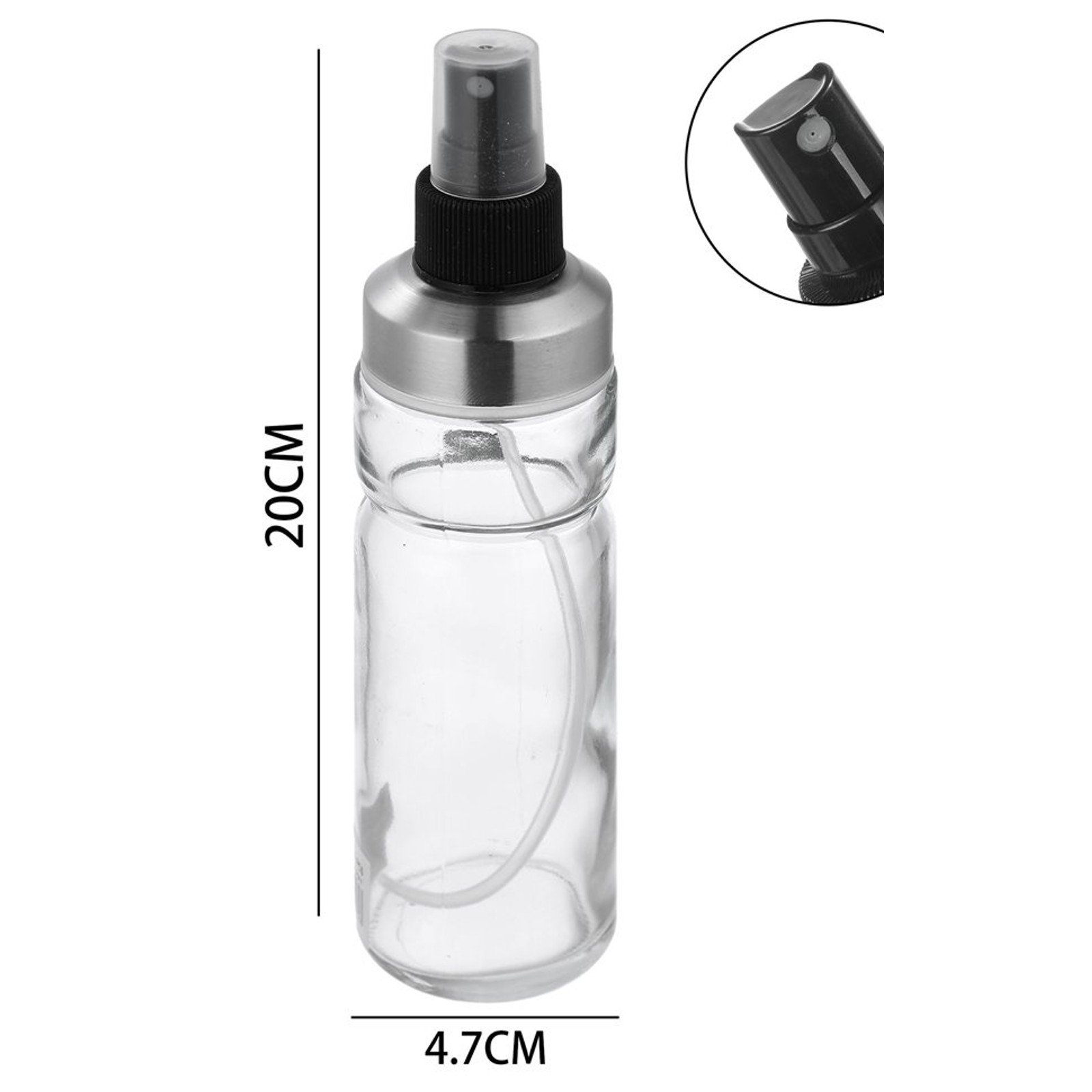 Rociador de Aceite de Vidrio con Pulverizador, 170 ml - Imagen 3