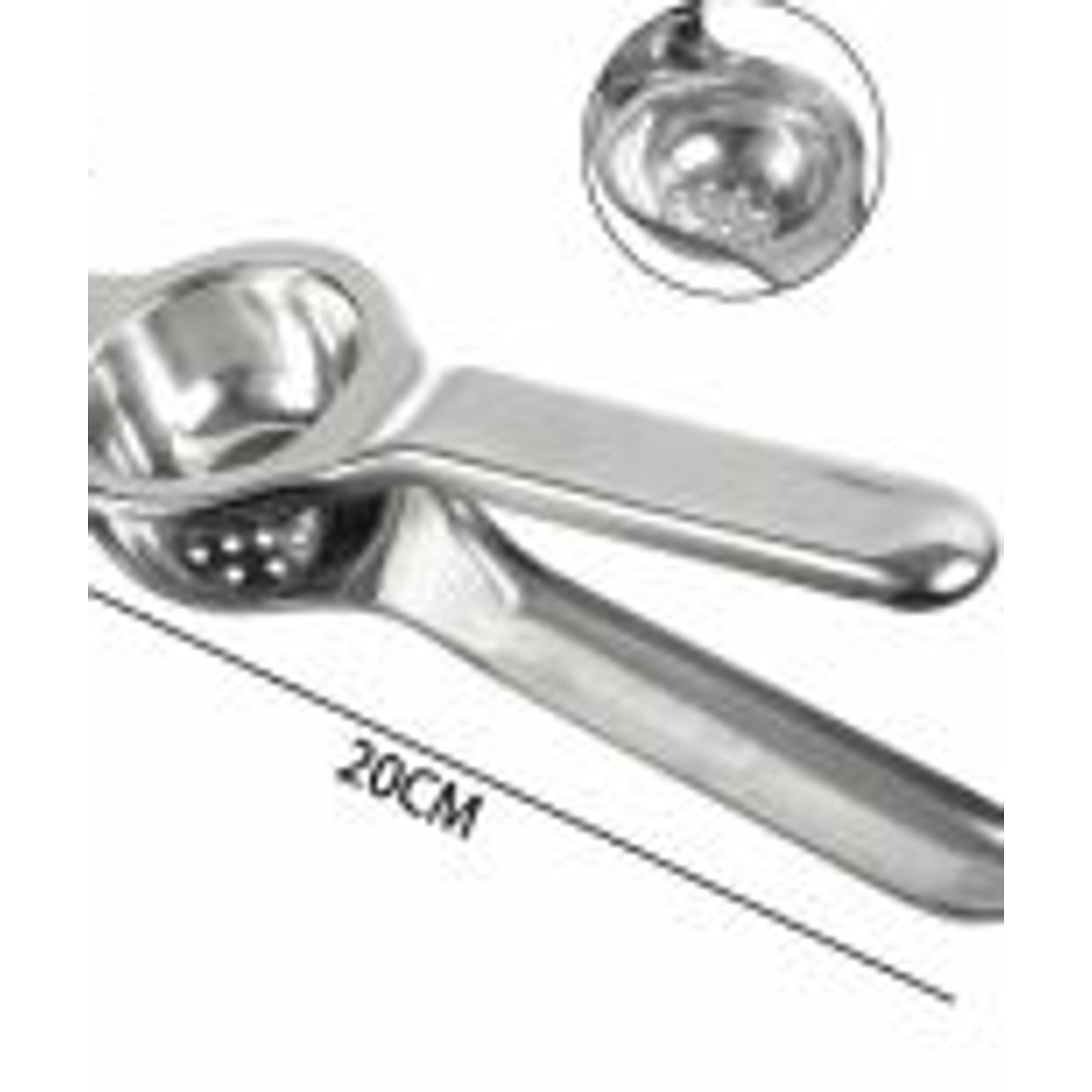 Pinza Exprimidora de Limón de Acero Inoxidable, 20 cm - Imagen 3