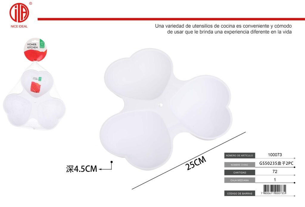 Set de 2 fuentes hondas, 25 x 4,5 cm