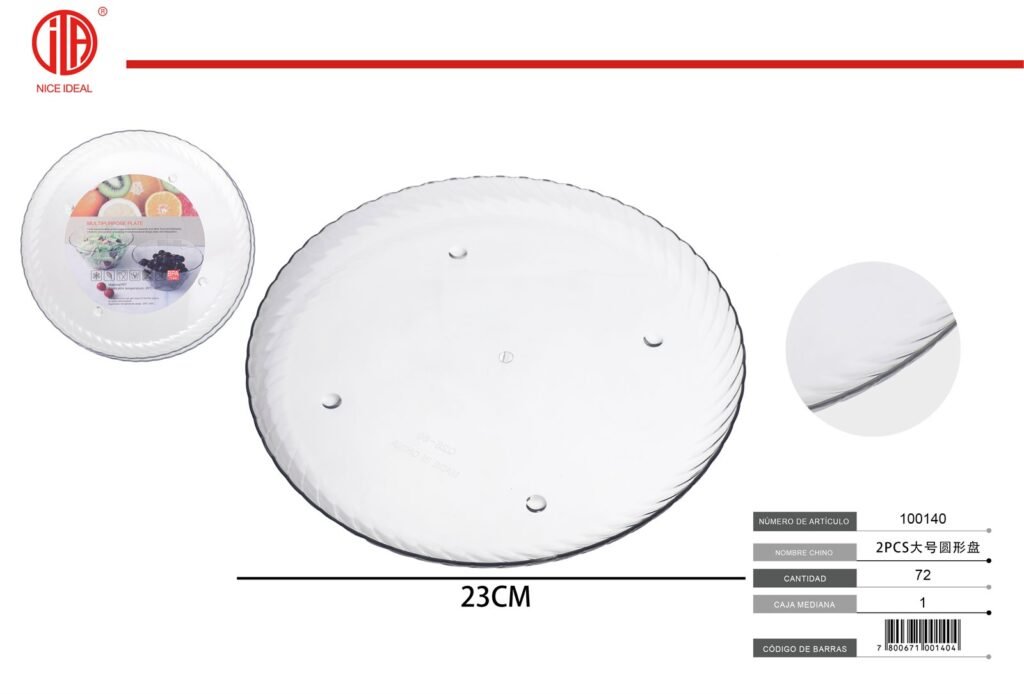 PLATO REDONDO 2PCS