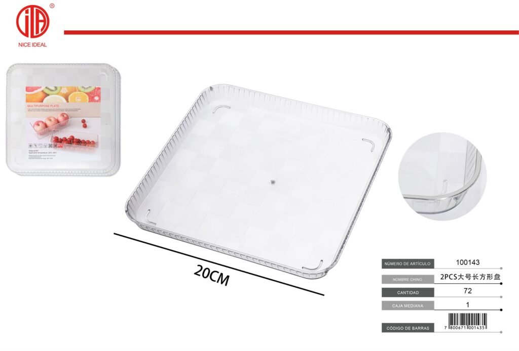 PLATO RECTANGULAR 2PCS