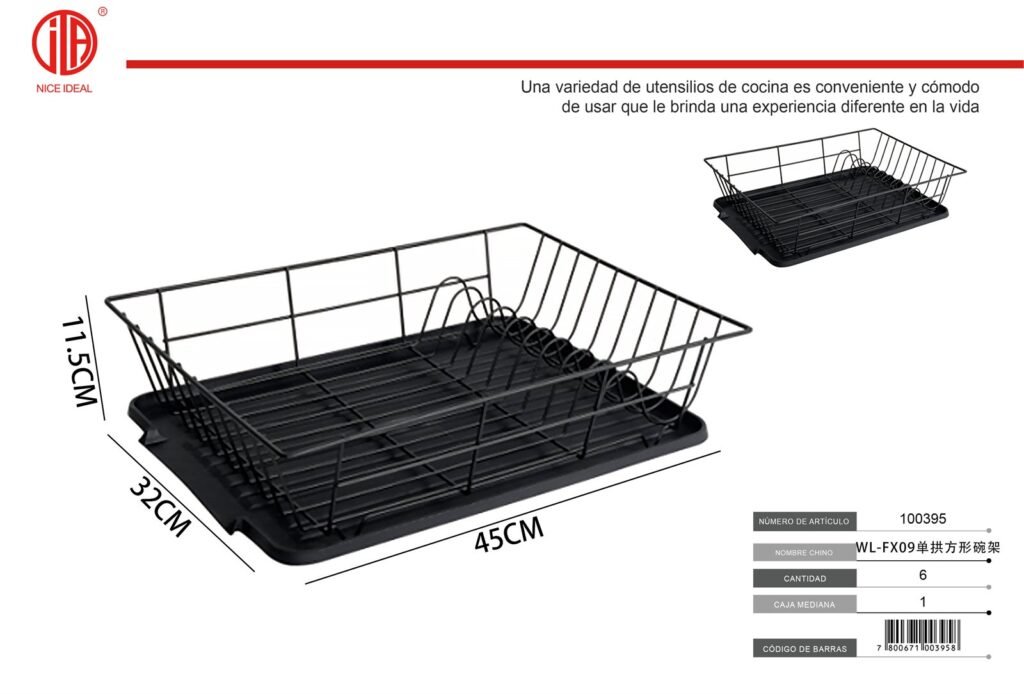 ESTANTE PARA PLATOS CUADRADO