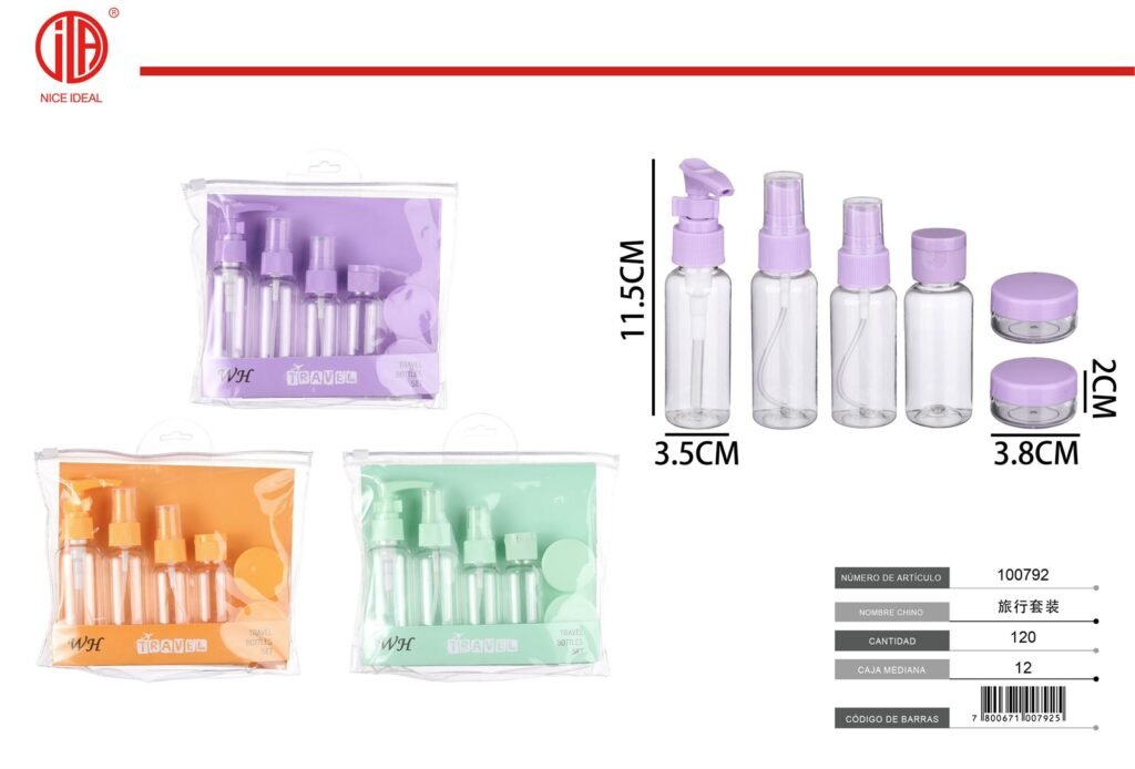 SET BOTELLAS DE VIAJE