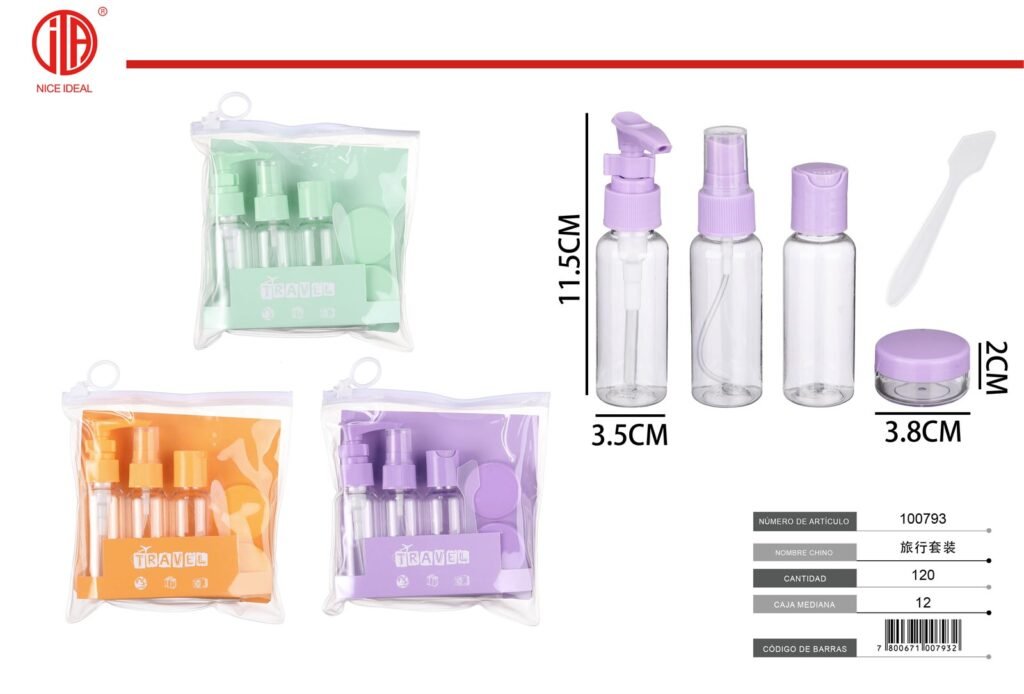 SET BOTELLAS DE VIAJE
