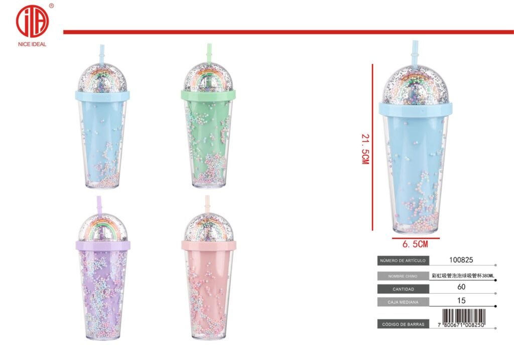 BOTELLA AGUA ARCO IRIS 380ML