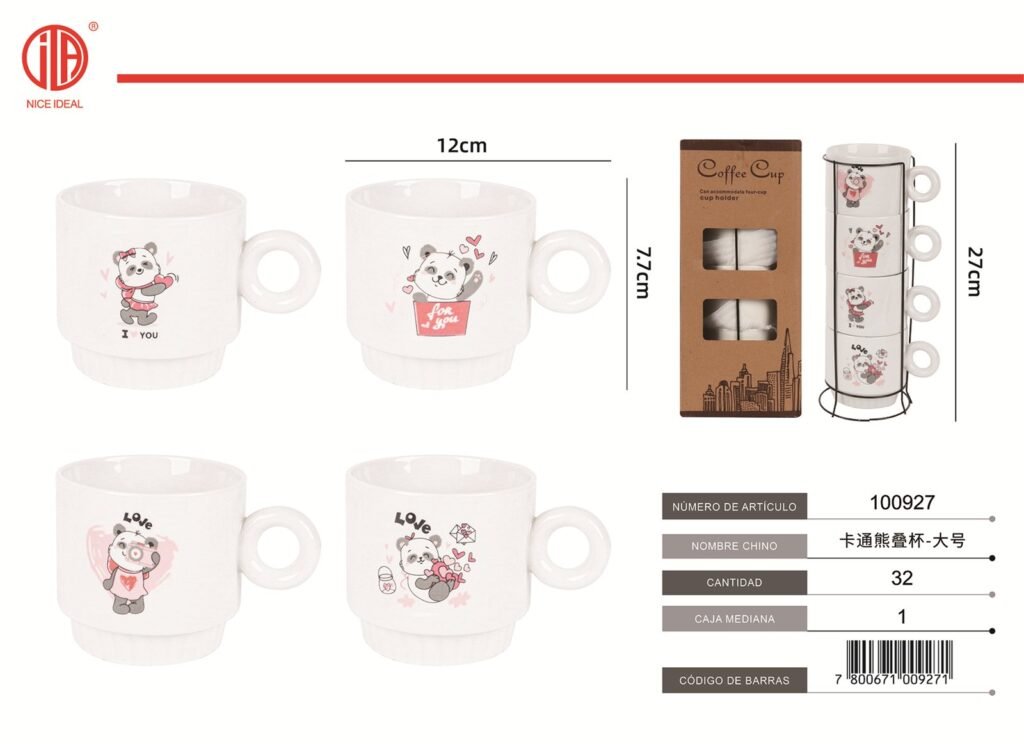 Juego de vasos set 4