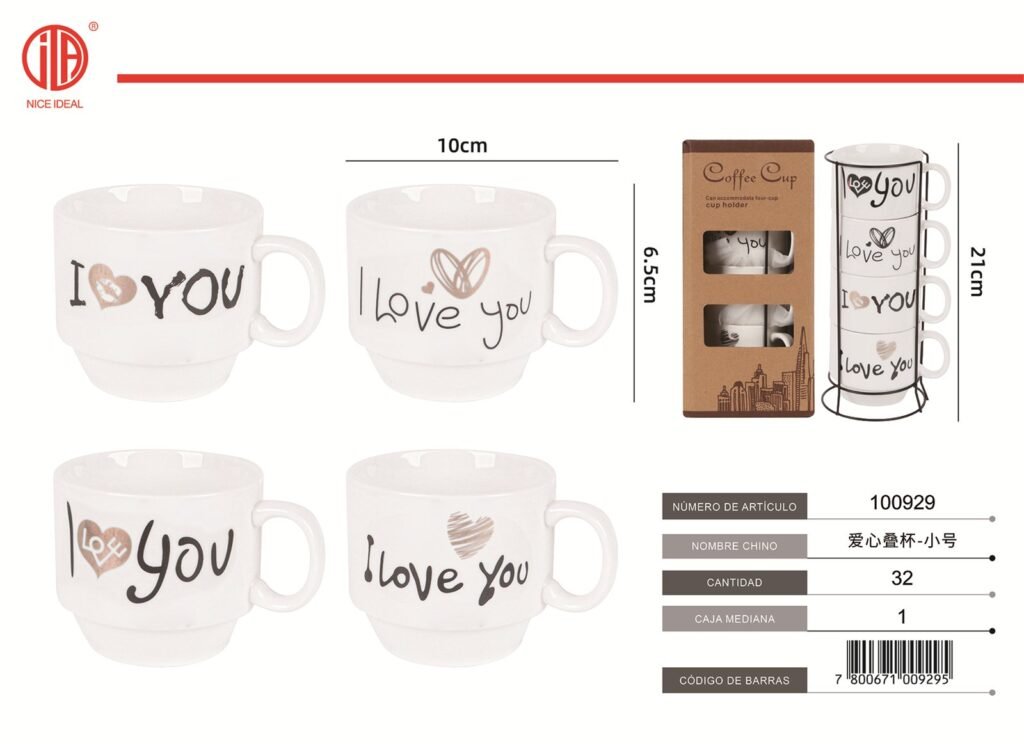 Juego de vasos set 4