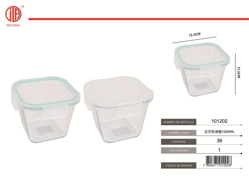 CAJA DE ALMUERZO 1000ML