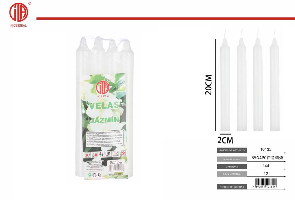 VELAS DEL BLANCO 4PCS