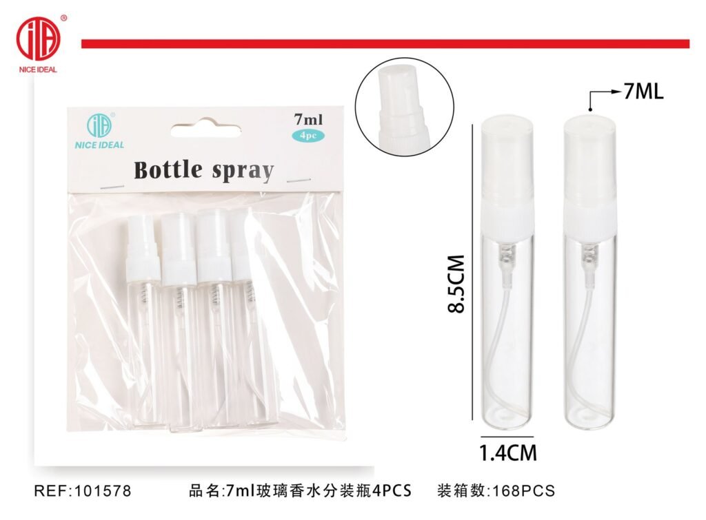 Repartidor de perfume en vidrio 7ml 4PCS