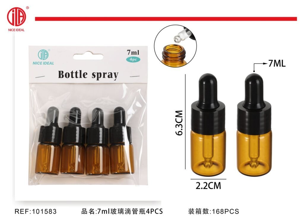 Ampolleta con cuentagotas 7ml 4PCS
