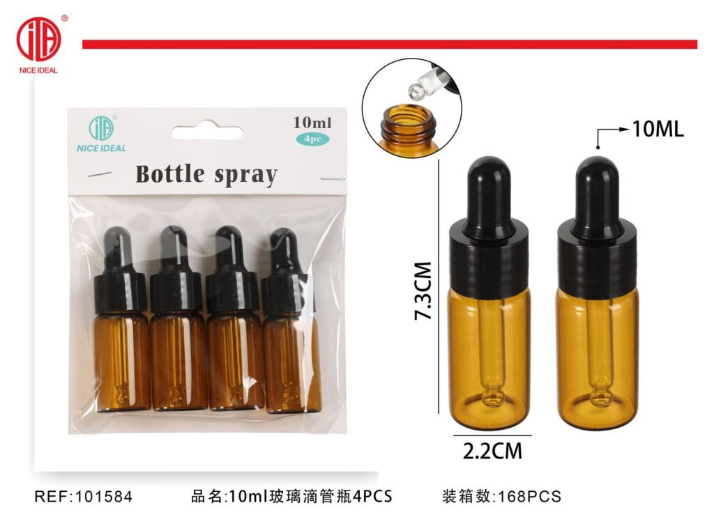 Ampolleta con cuentagotas 10ml 4PCS