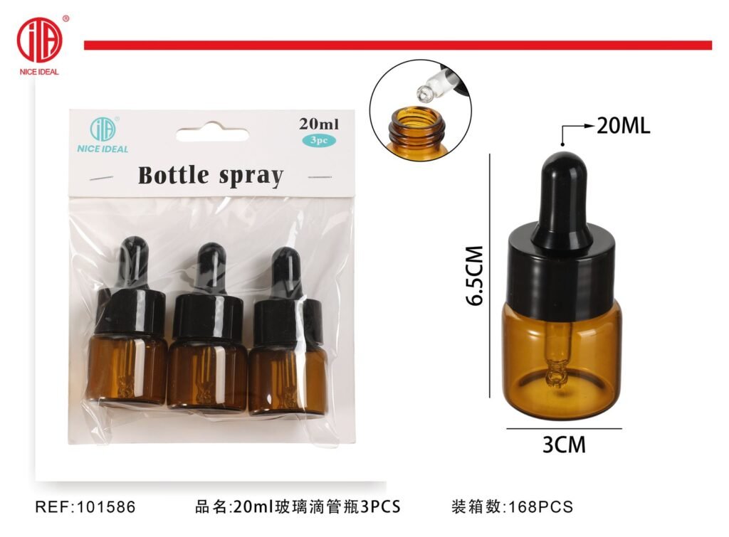 Ampolleta con cuentagotas 20ml 3PCS