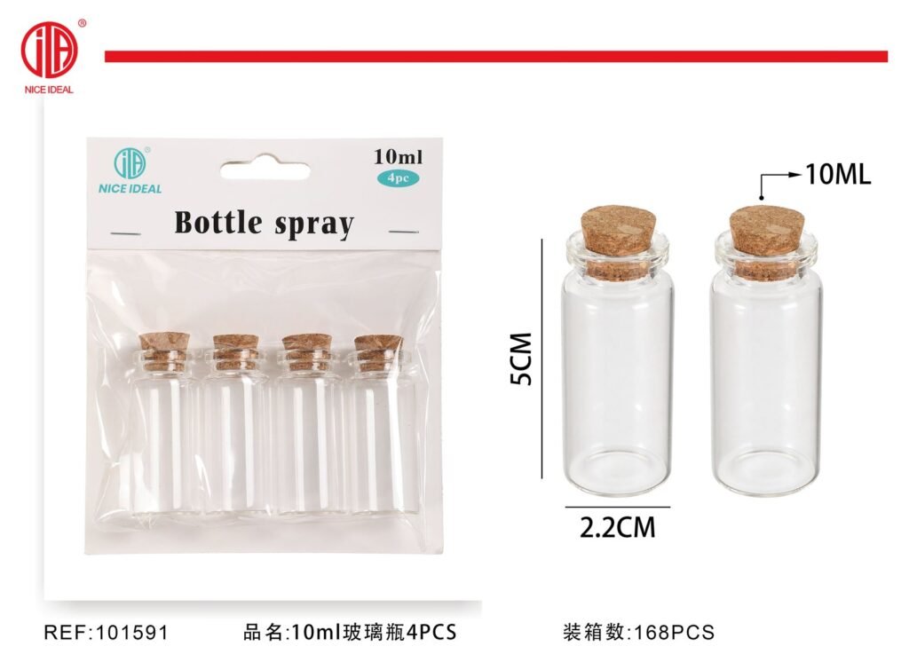 Frasco de vidrio 10ml 4PCS