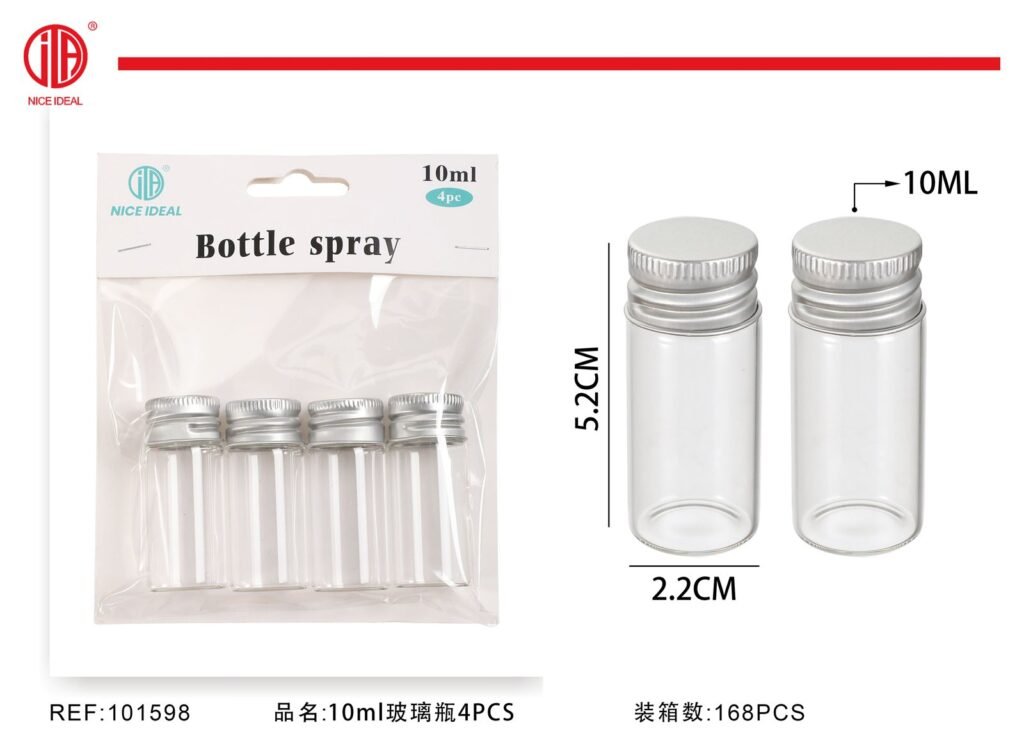 Frasco de vidrio 10ml 4PCS