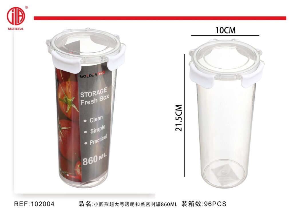 envase con sello hermético 860ML