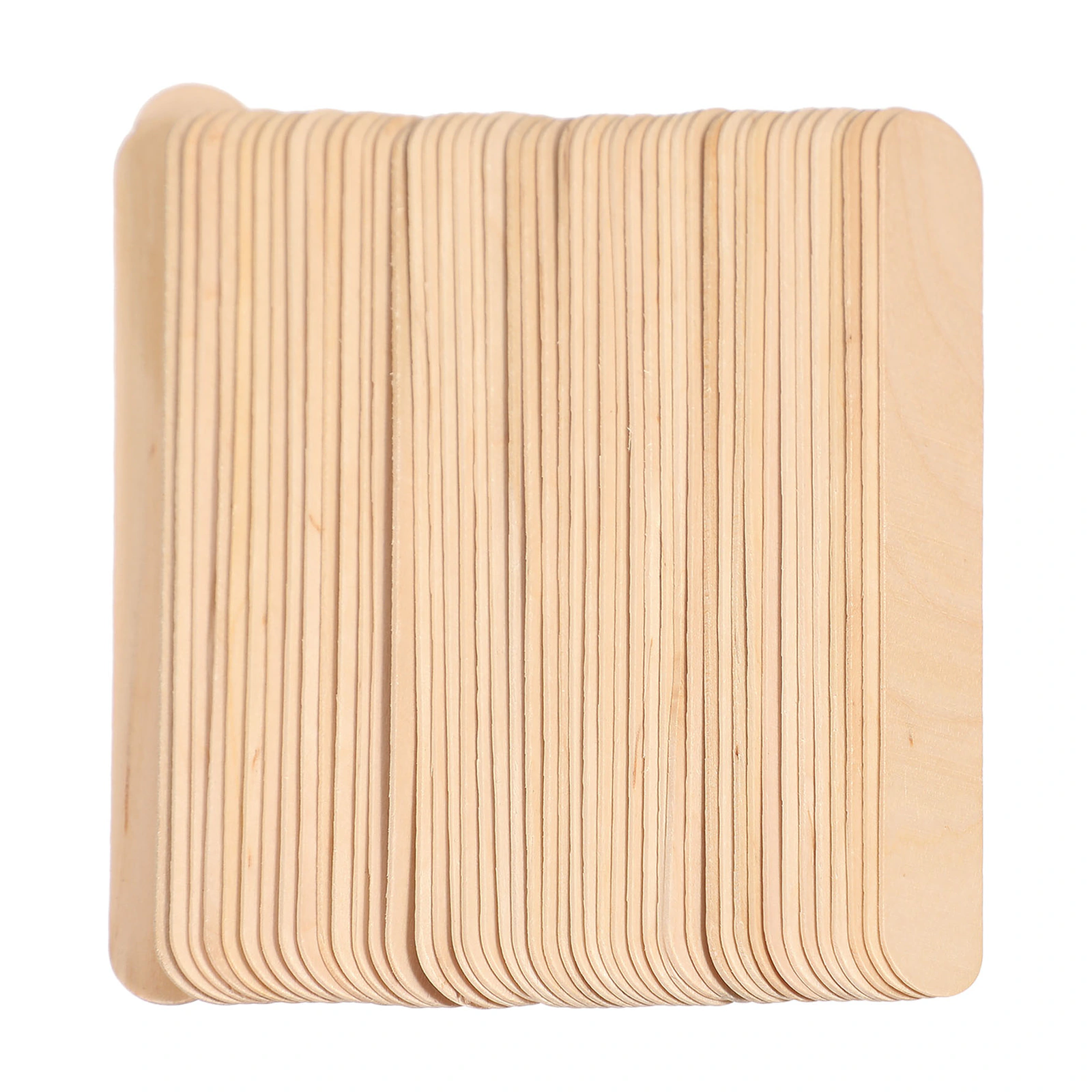 Detalle de madera natural de los palitos para manualidades