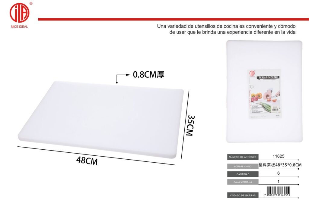 TABLA DE CORTAR DE PLáSTICO 48*35*1.8