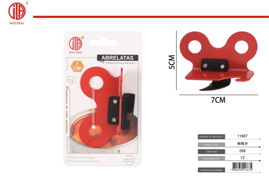 Abrelatas manual de hierro 7 cm