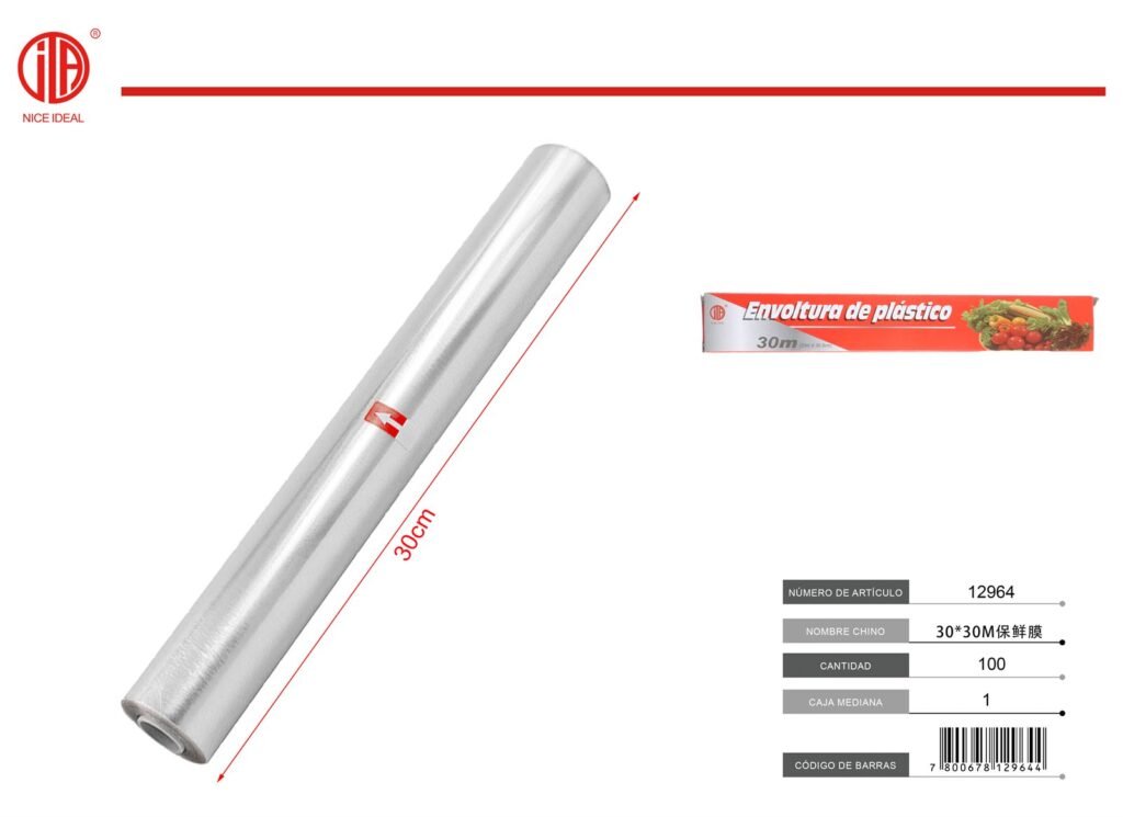 PLASTICO PARA ENVOLVER 30*30M