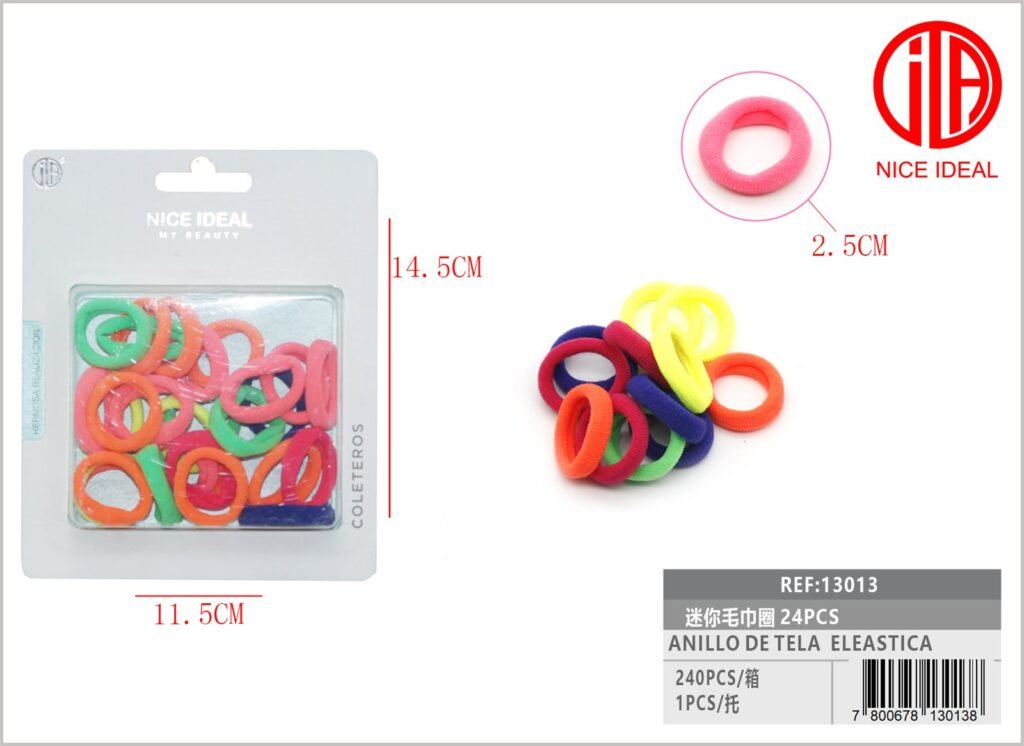 ANILLO DE TELA ELEASTICA 24PCS