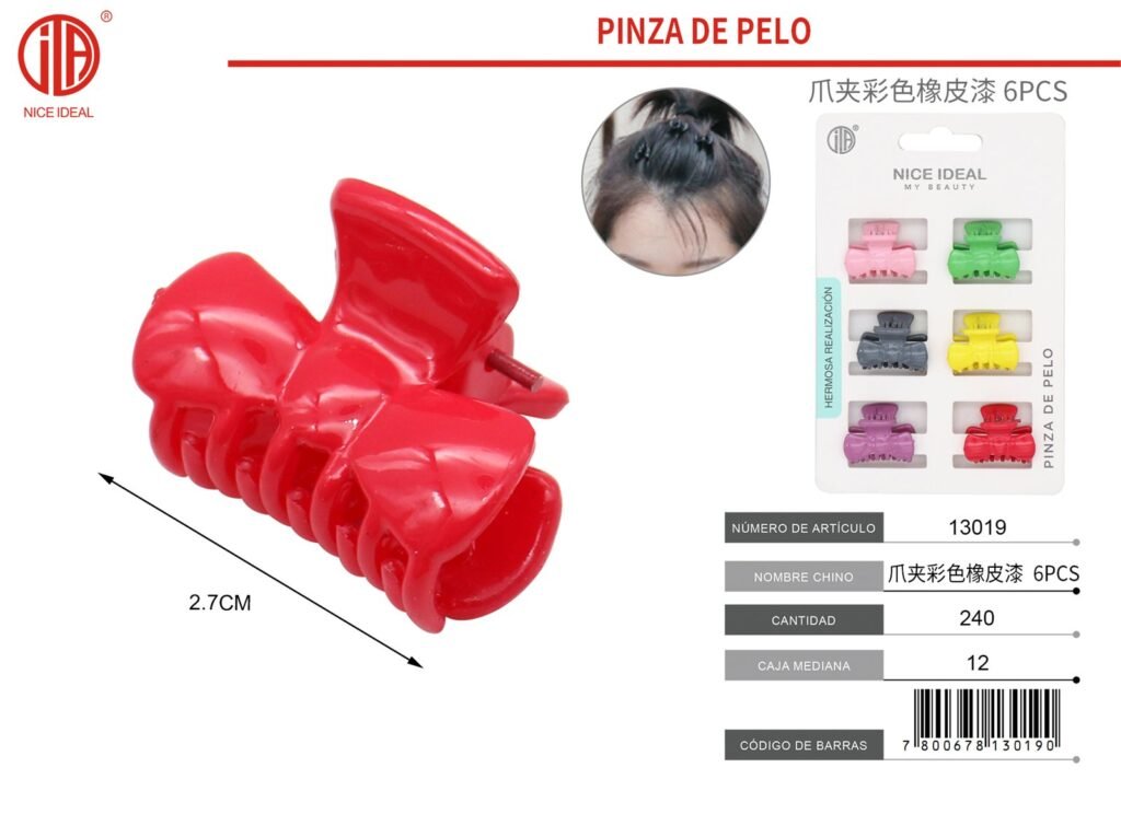 PINZA DE PELO 6PC