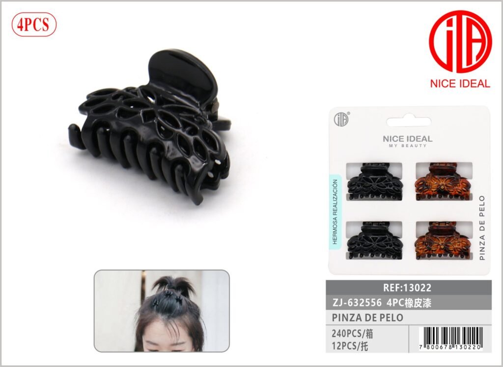 PINZA DE PELO 4PC