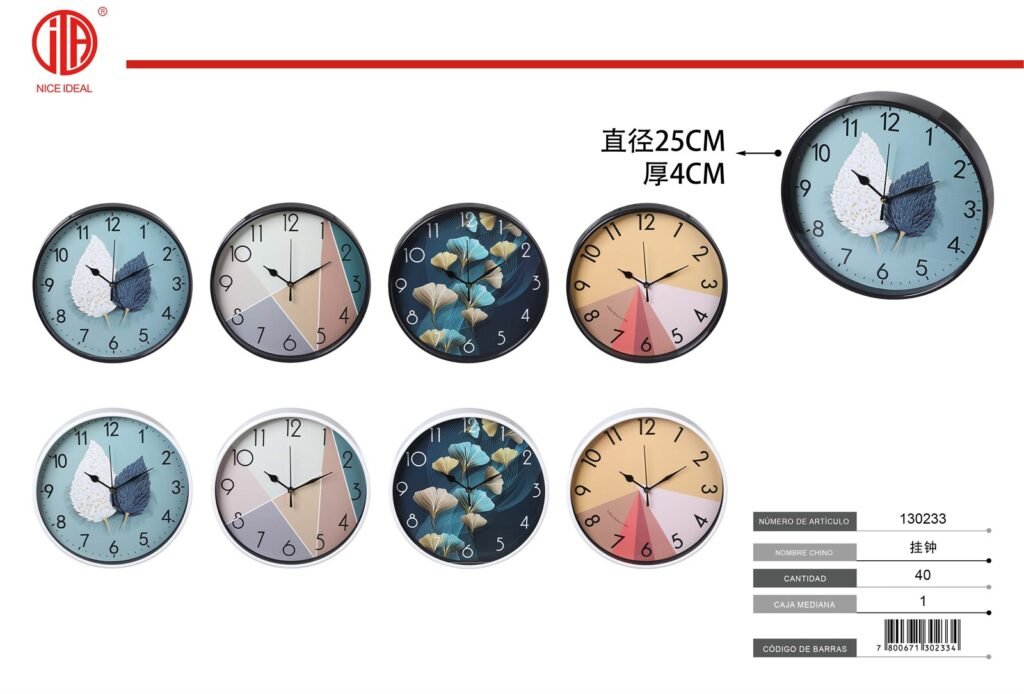 RELOJ DE PARED 25*25CM