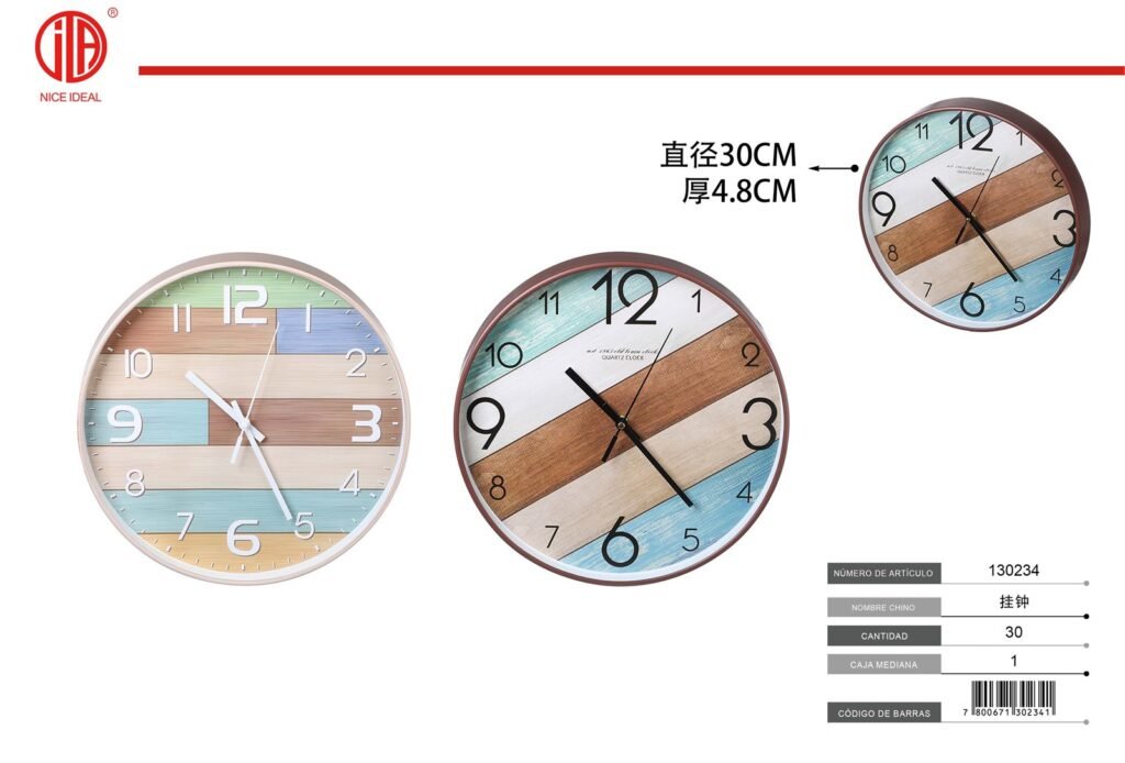 RELOJ DE PARED 30*30CM