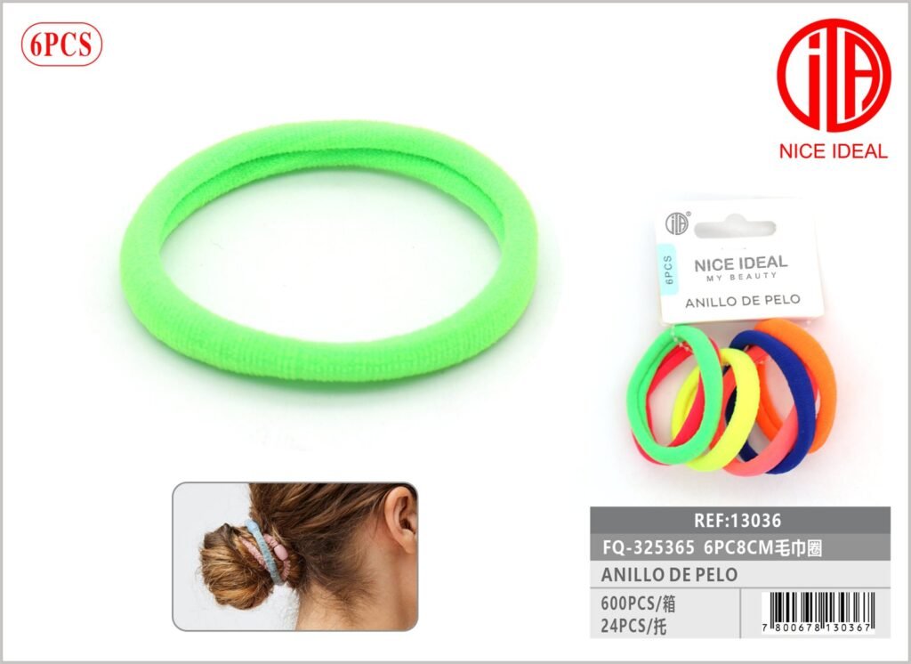 BANDAS PARA EL CABELLO 6PC 8CM