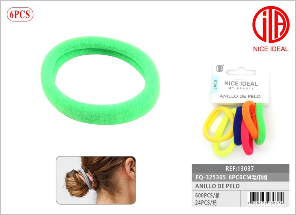 BANDAS PARA EL CABELLO 6CM 6PC