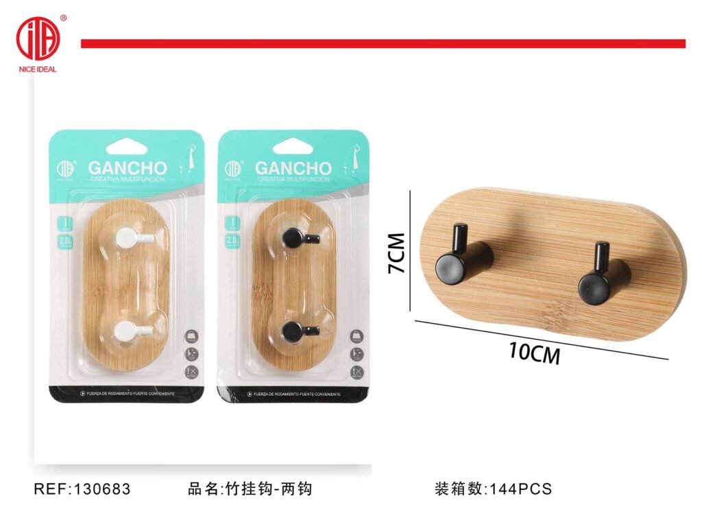 Ganchos de bambú