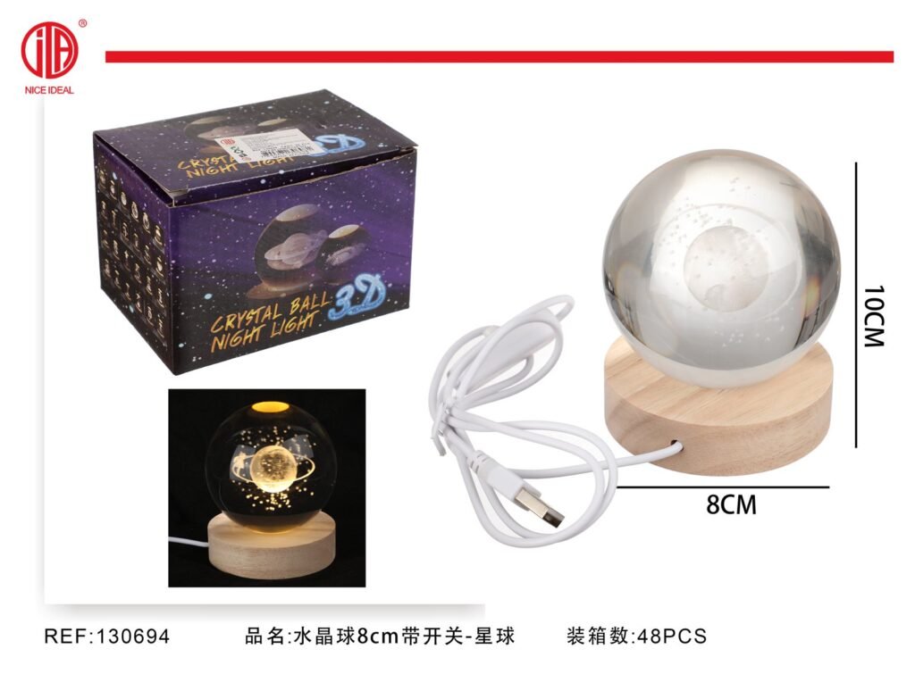 BOLA DE CRISTAL 8CM