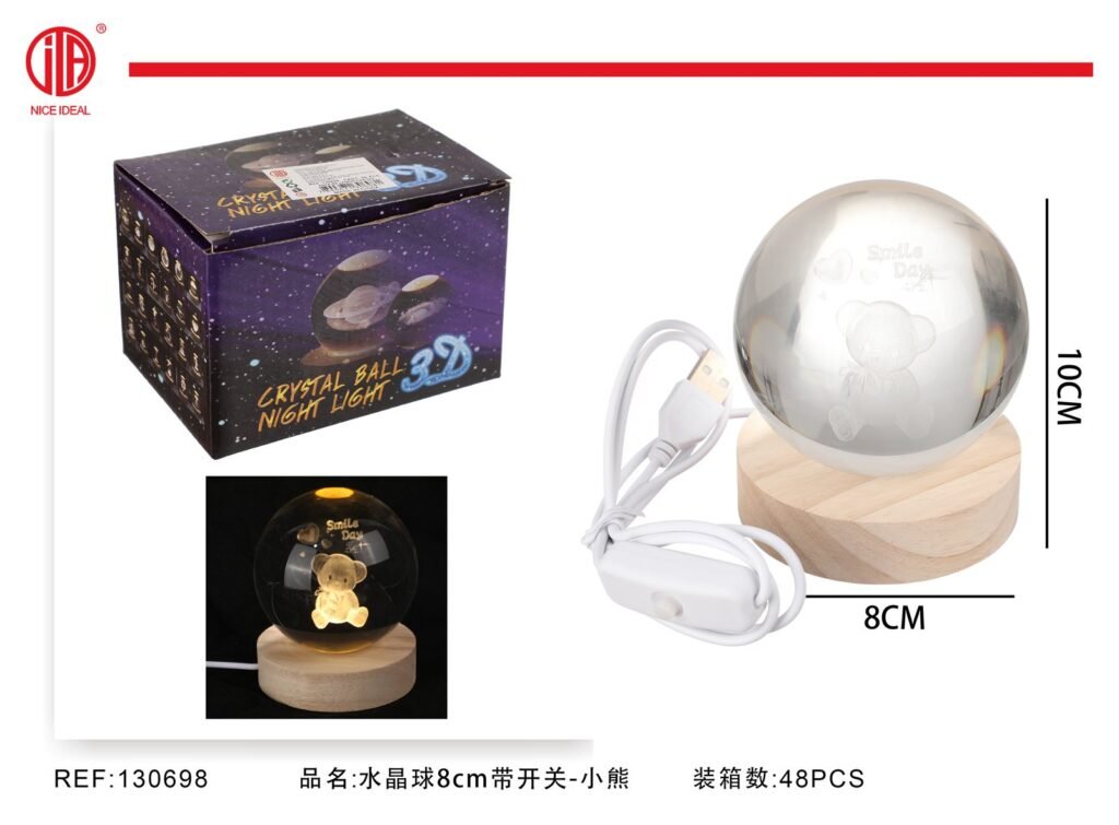 BOLA DE CRISTAL 8CM