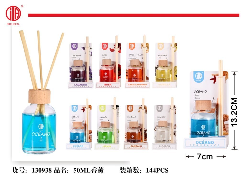 Difusor de aroma Océano con tapa de madera 50 ml