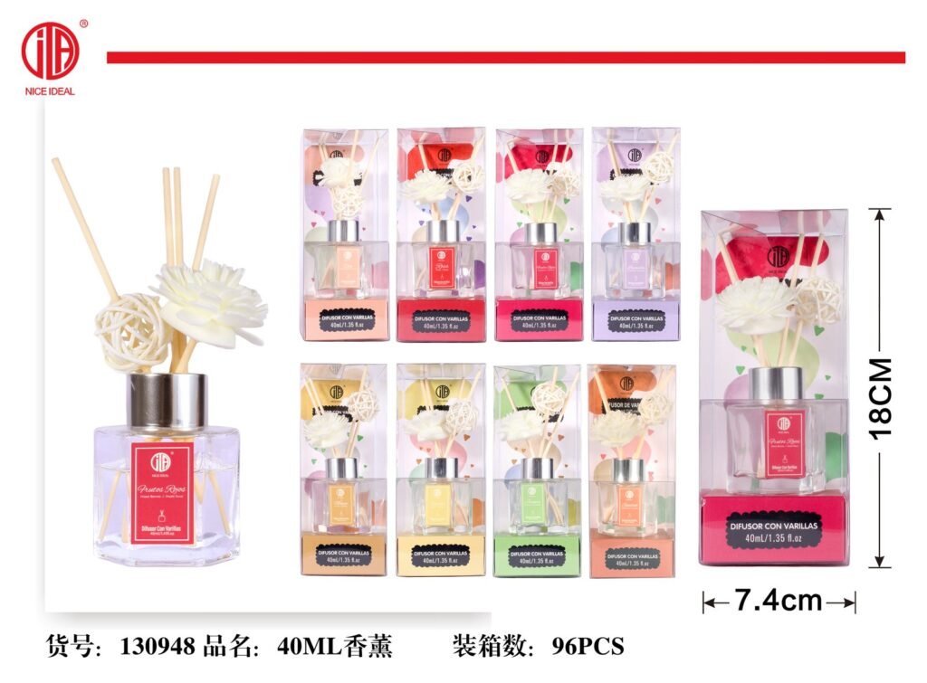 Difusor decorativo de aroma Frutos Rojos 40 ml
