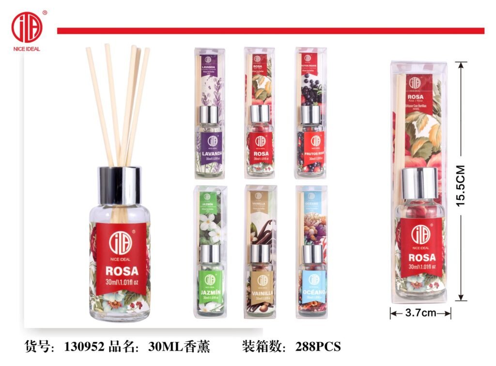 Difusor de aroma con varillas 30 ml - aromas surtidos