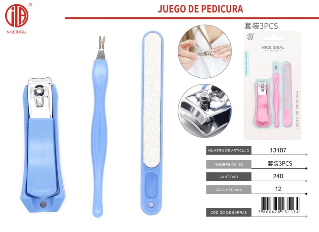 JUEGO DE PEDICURA 3PC
