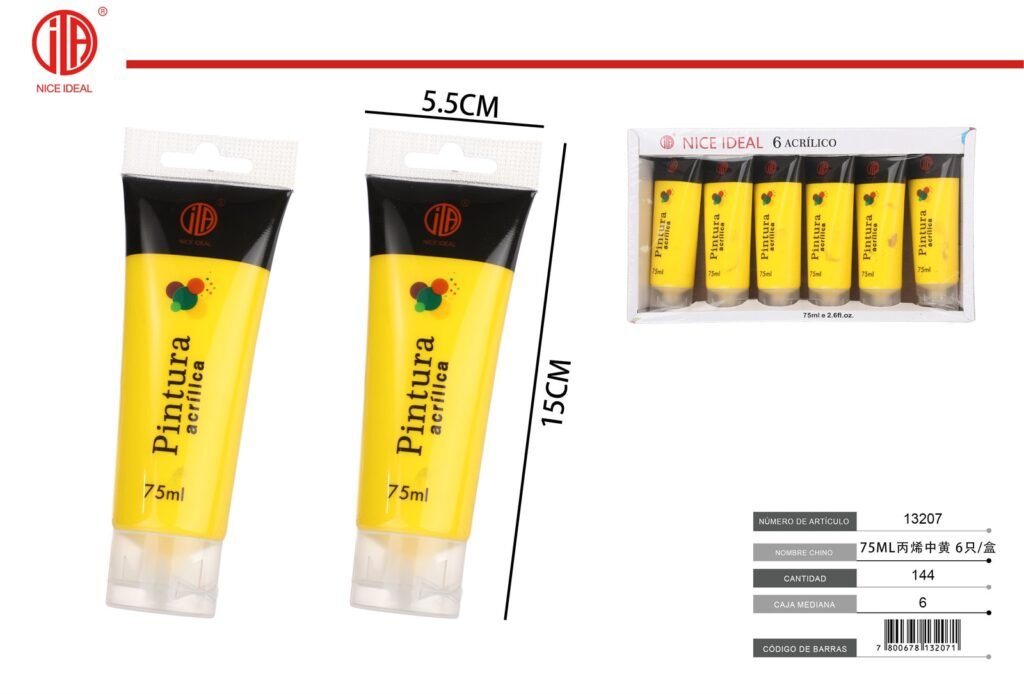 ACRYLIC AMARILLO MEDIO 7.5ML 6