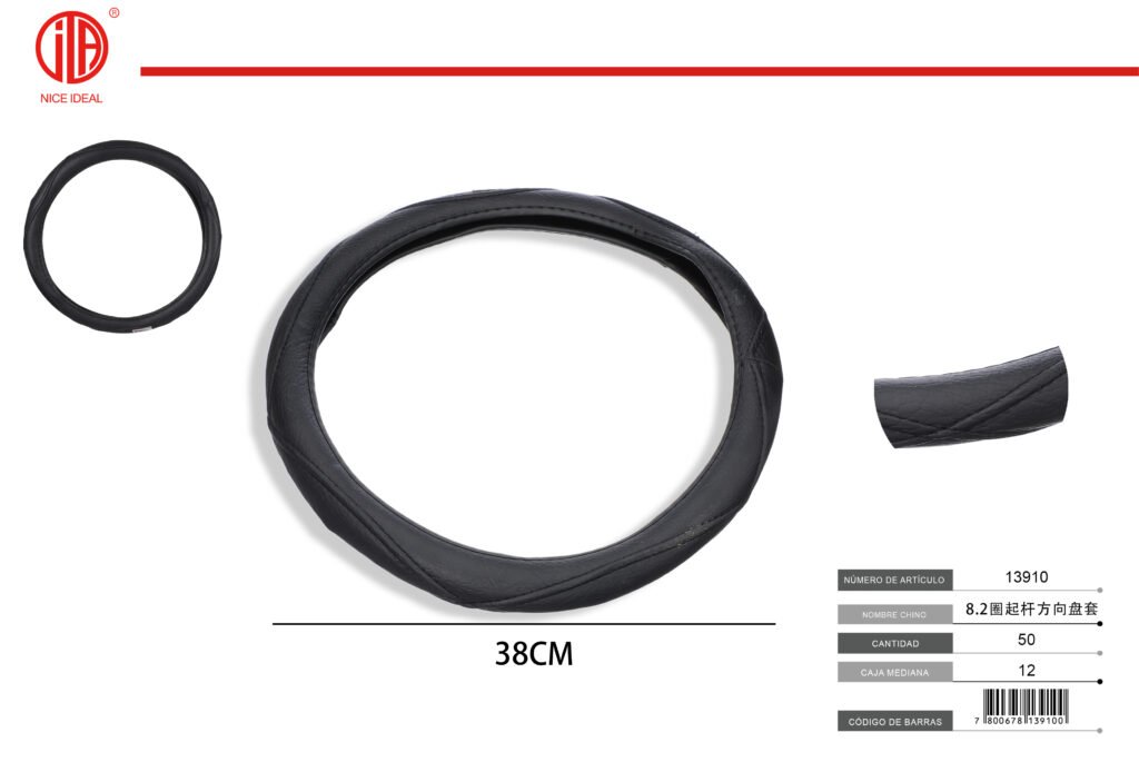 Funda negra para volante, 38 cm