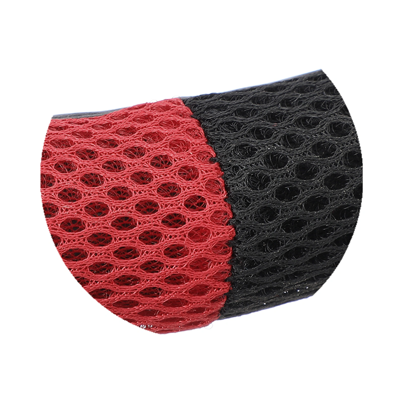 Detalle de la superficie de malla de la funda para volante