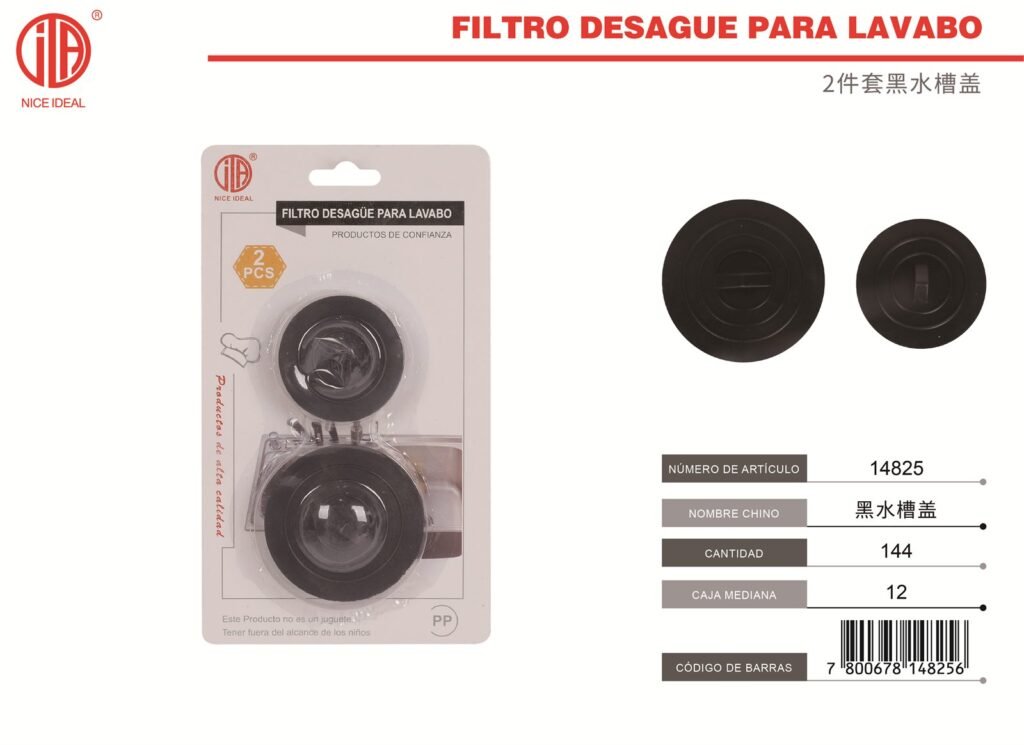 Tapones para desagüe de lavaplatos, 2 piezas