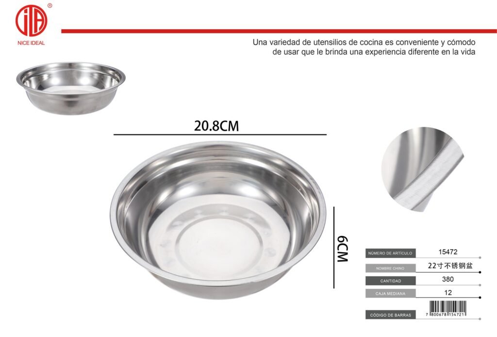 LAVABO DE ACERO INOXIDABLE 21
