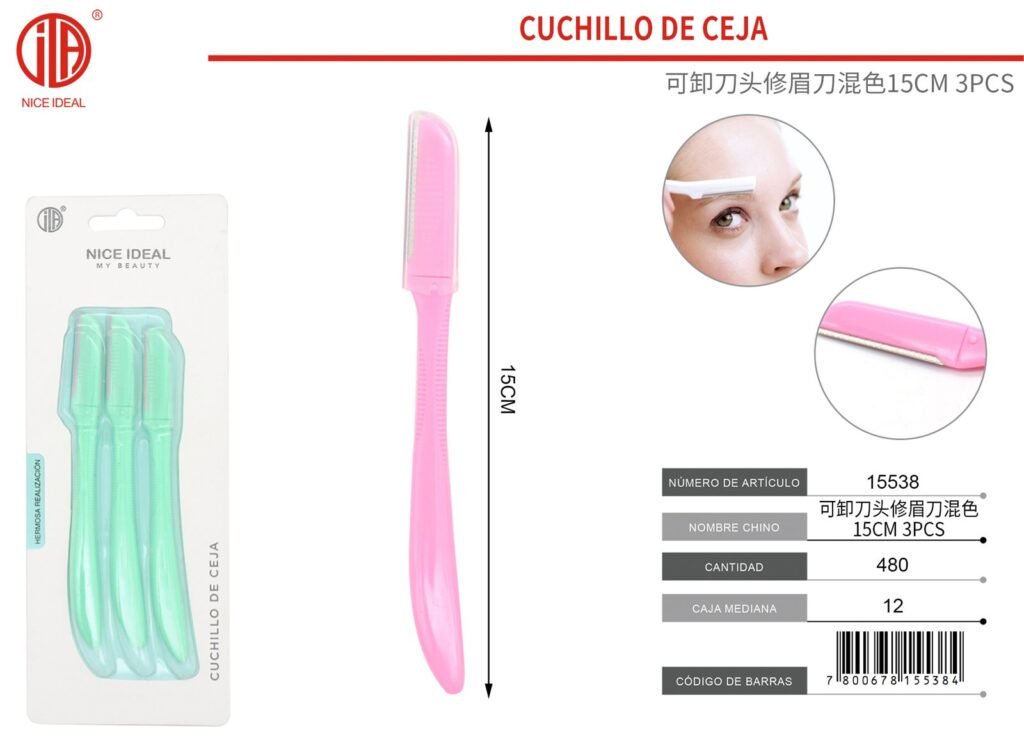 CUCHILLOS DE CEJAS 15CM 3PCS