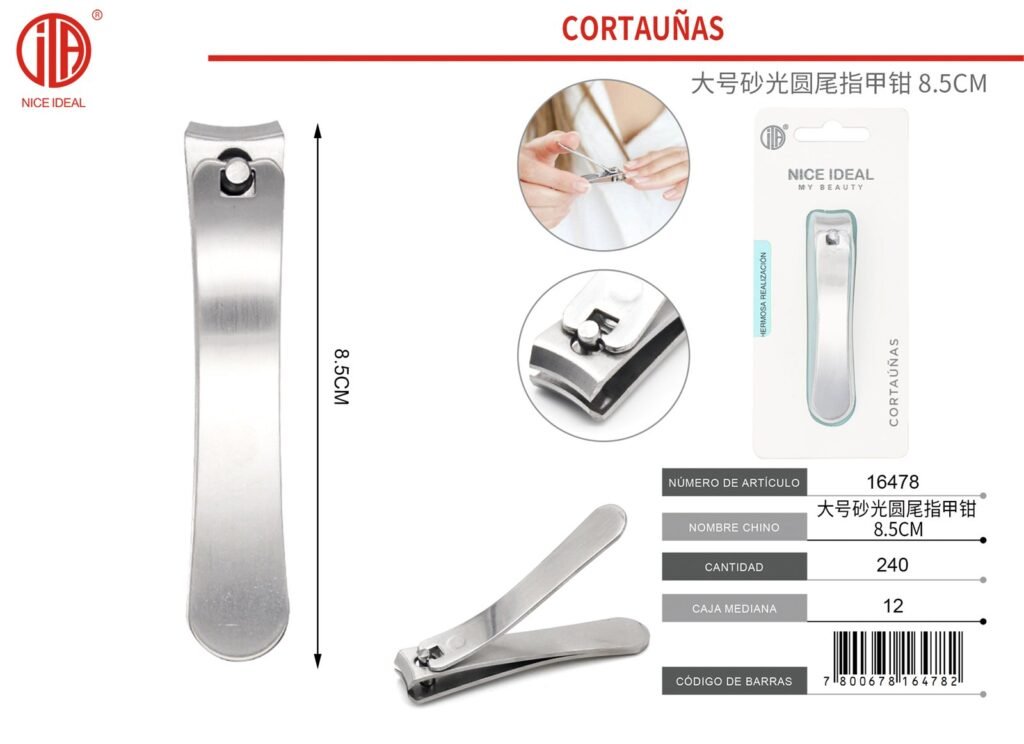 CORTAÚÑAS INOX 8.5 CM PC
