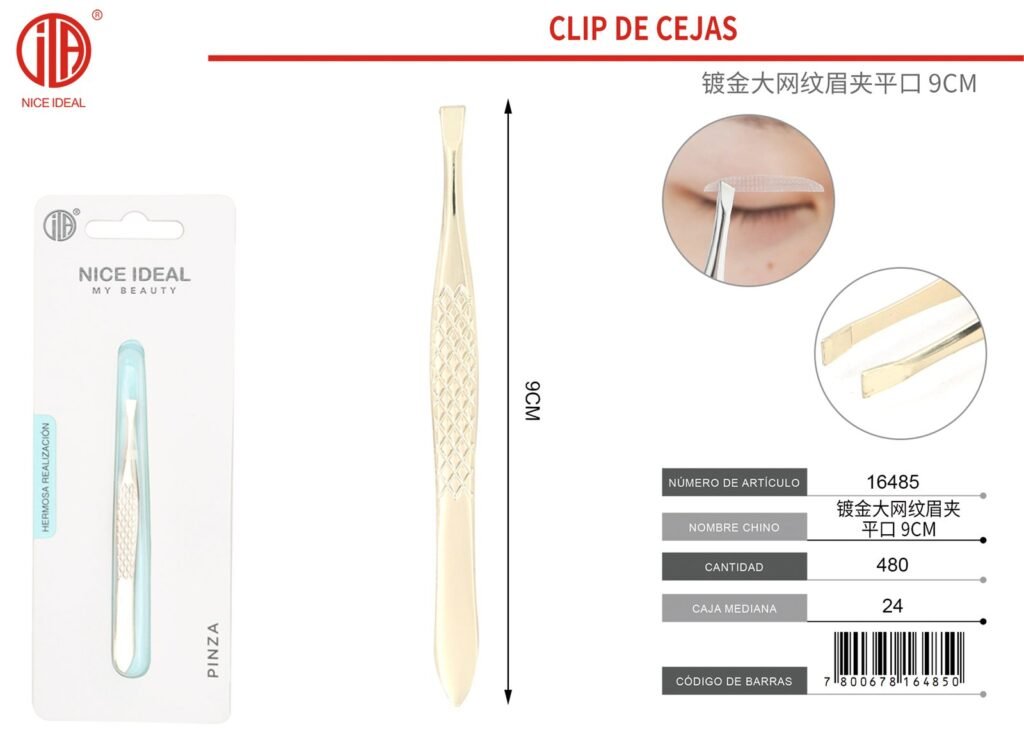 CLIP DE CEJAS 9CM 1PC