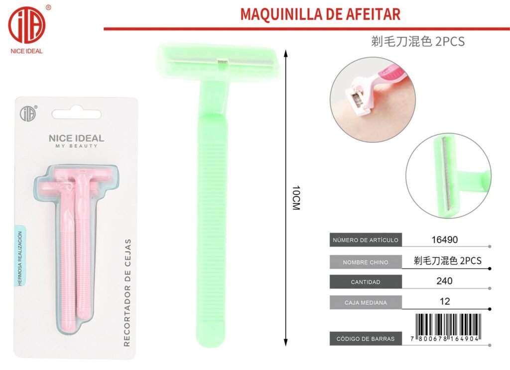 MAQUINILLA DE AFEITAR 2PCS