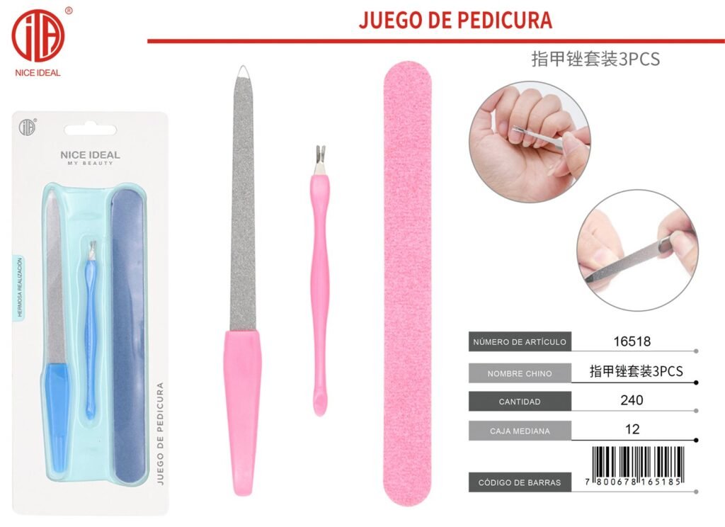 JUEGO DE PEDICURA 3PCS