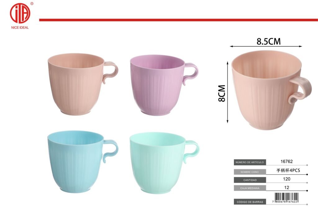 VASO PLASTICO CON ASA